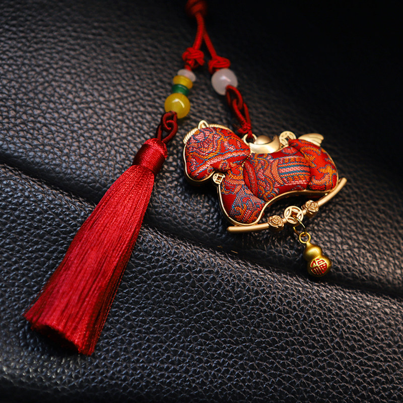 2026马年马上平安汽车挂件国风生肖马车内挂饰车载后视镜吊坠装饰,淘宝优惠券,粉丝福利购,淘宝优惠卷