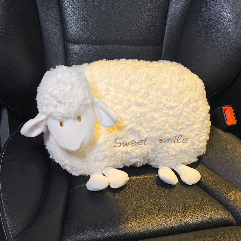 汽车头枕护颈枕车内靠枕2025新款可爱车载夏季座椅腰靠枕头套装女 - 图2