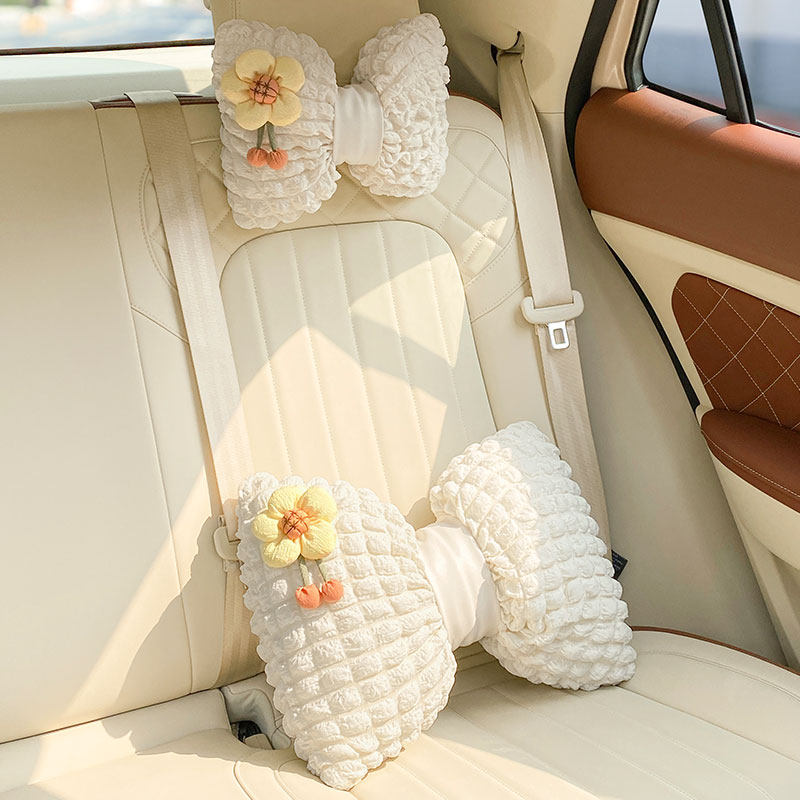 汽车头枕护颈枕套装可爱腰靠枕头车载车用靠枕一对通用座椅女生,淘宝优惠券,粉丝福利购,淘宝优惠卷