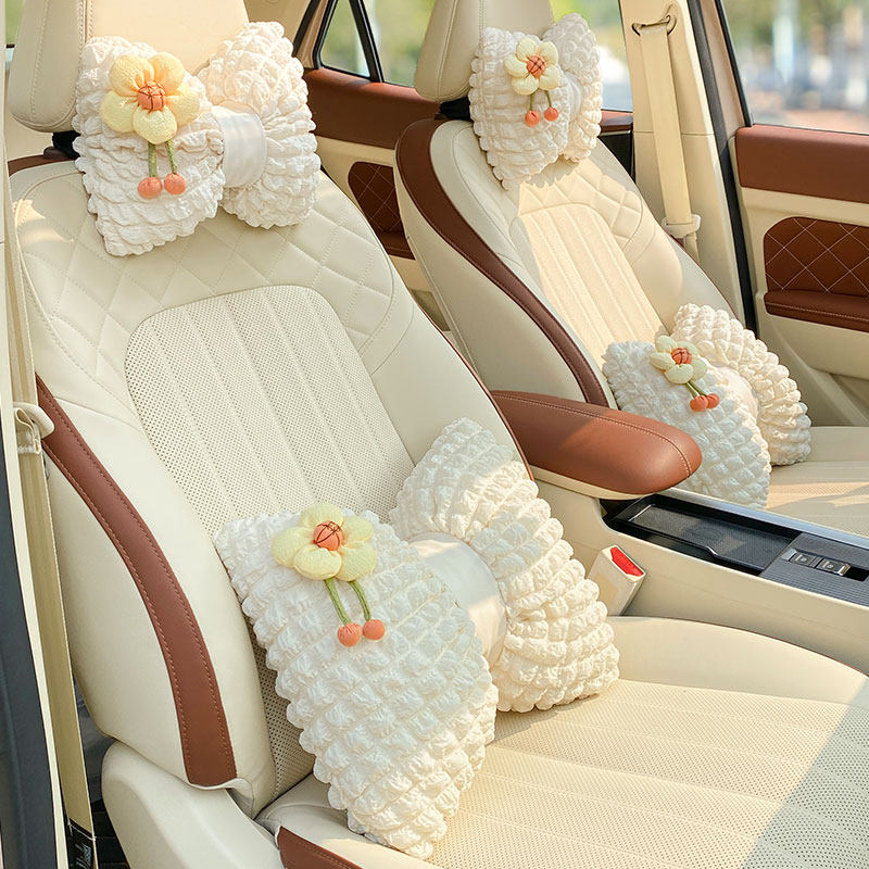 汽车头枕护颈枕套装可爱腰靠枕头车载车用靠枕一对通用座椅女生,淘宝优惠券,粉丝福利购,淘宝优惠卷