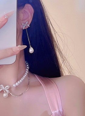 项链女小香风满钻超闪珍珠颈链