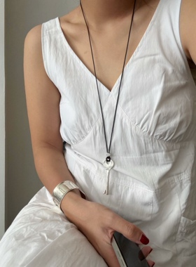 SAMPAN钥匙吊坠项链毛衣链