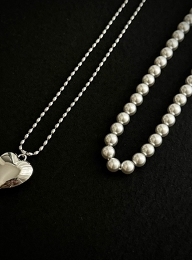 桃心项链博主同款珍珠