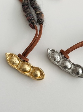 SAMPAN小众设计感豌豆项链女长款叠戴可调节毛衣链复古时髦项链