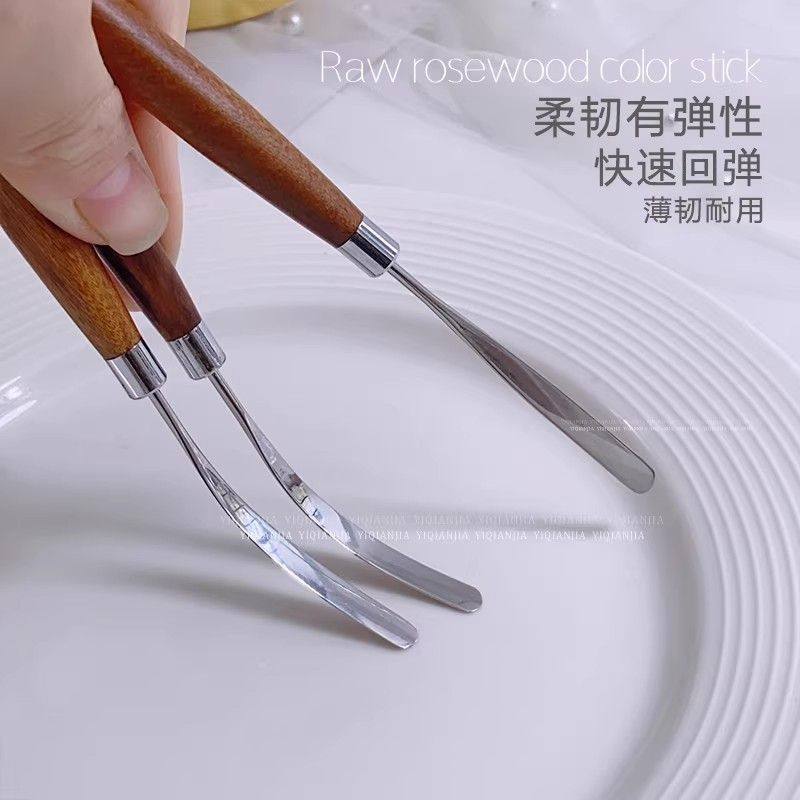 原木花梨木调色棒搅拌美甲甲油胶手柄超薄有韧性粉底铲子美甲工具,淘宝优惠券,粉丝福利购,淘宝优惠卷