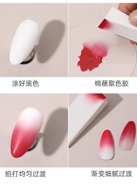 渐变海绵块美甲店专用高密度三角海绵拍拍胶立德粉晕染腮红款工具