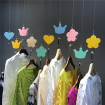 Clothing Store Rings Hanging Children Hanger Hooks Steel Wire Hanging Hanger Childrens Clothing Shelf Show Shelves New
