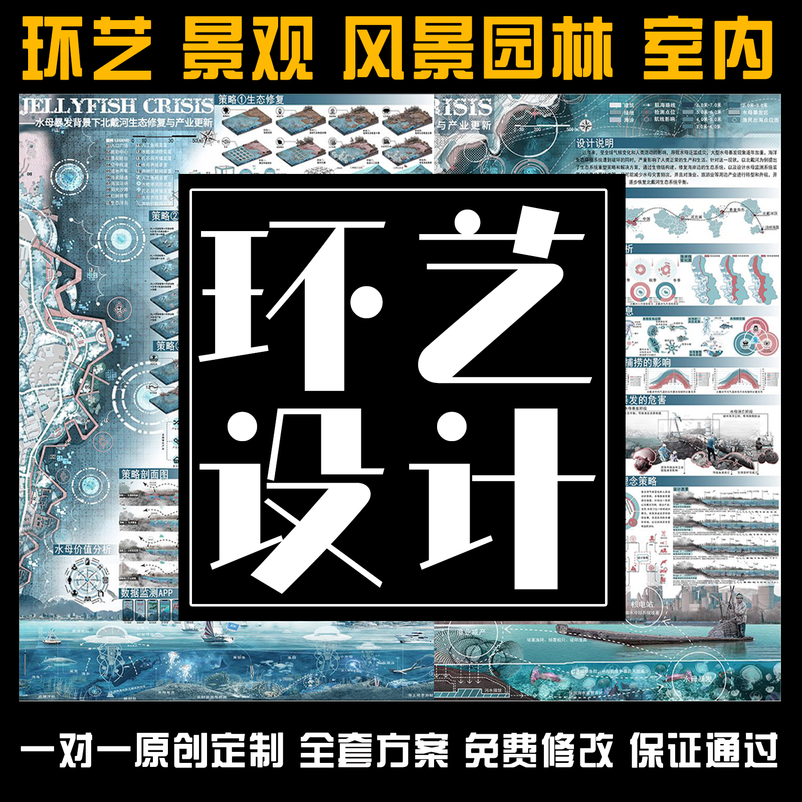 环艺景观设计代做LU渲染PS彩平分析图SU建模鸟瞰效果图作品集展板-图3