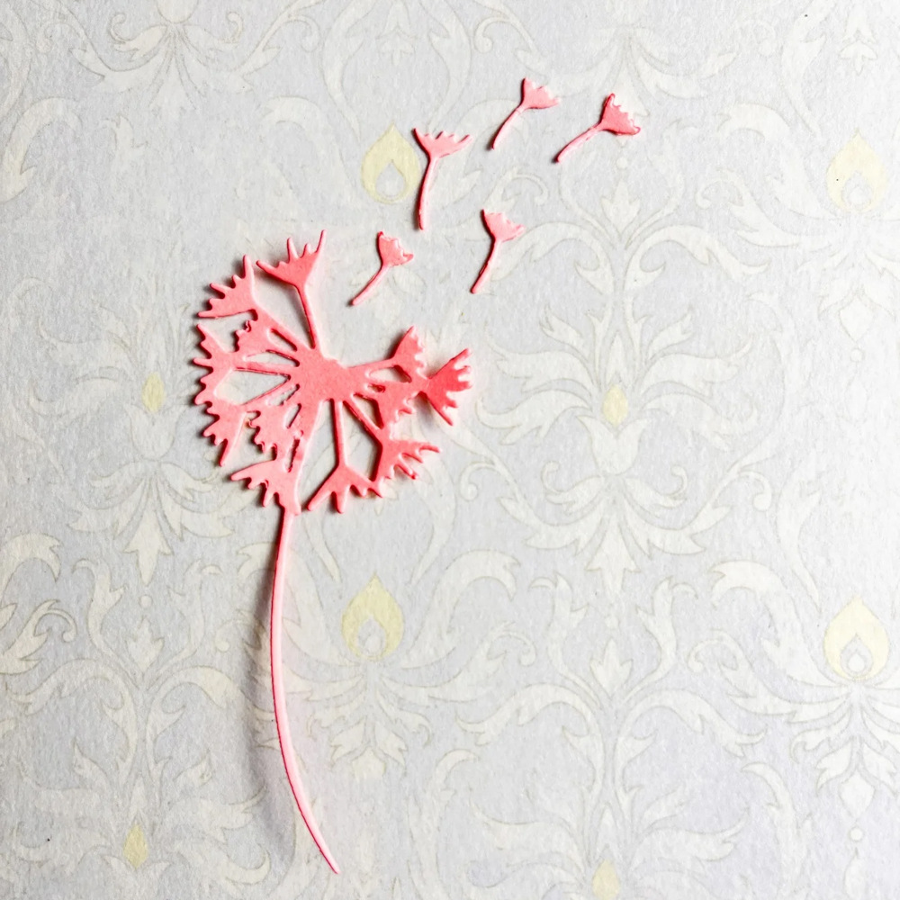 一朵蒲公英高碳钢金属压花刀模,可用派对、节假日等活动的手工活 - 图0