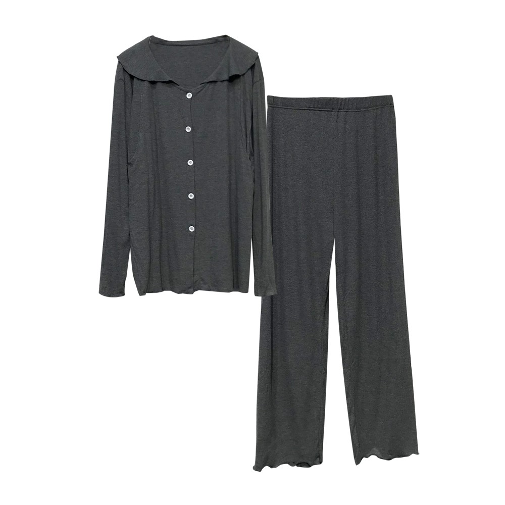 月子服2022春秋季坑条纯棉产后睡衣 诺初宠爱家居服套装