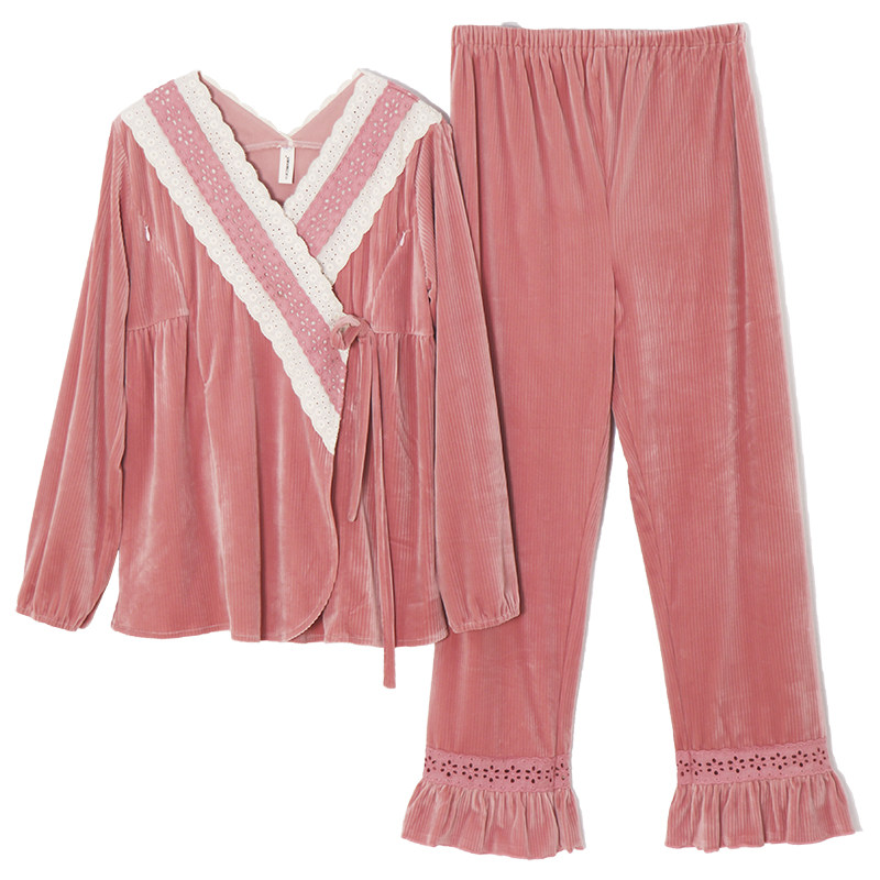 春秋纯棉产后怀孕期睡衣月子服 诺初宠爱家居服套装