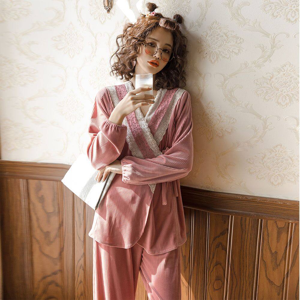 春秋纯棉产后怀孕期睡衣月子服 诺初宠爱家居服套装