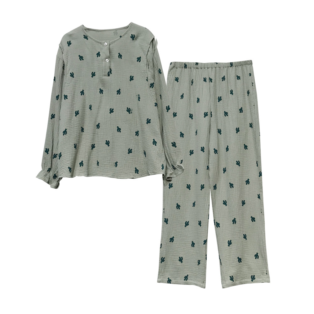 纱布月子服秋季产后纯棉怀孕期睡衣 诺初宠爱家居服套装