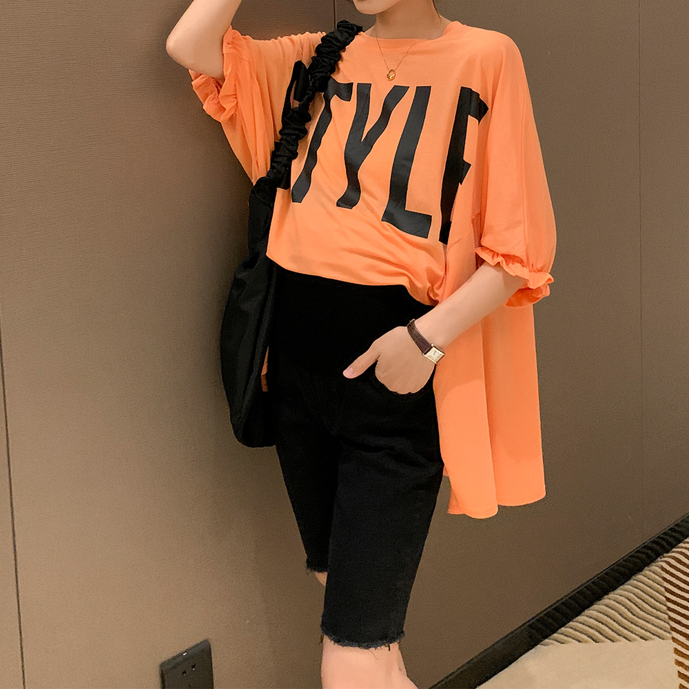 孕妇裤夏季打底裤外穿五分牛仔裤 诺初宠爱孕妇直筒裤