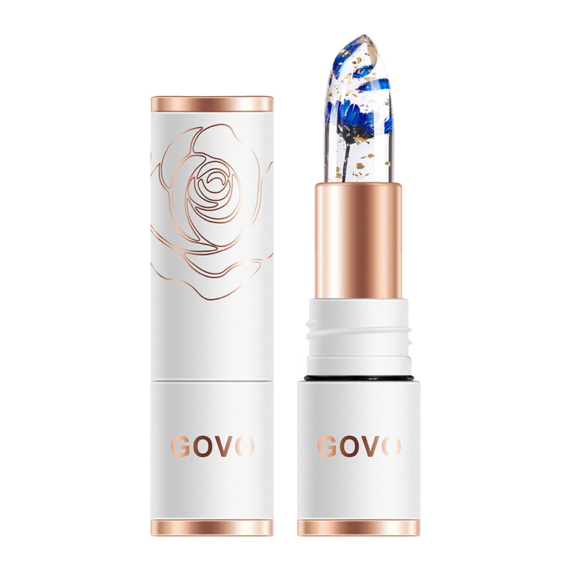 GOVO鲜花变色口红持久保湿滋润不掉色不沾杯蓝色妖姬去死皮润唇膏,淘宝优惠券,粉丝福利购,淘宝优惠卷