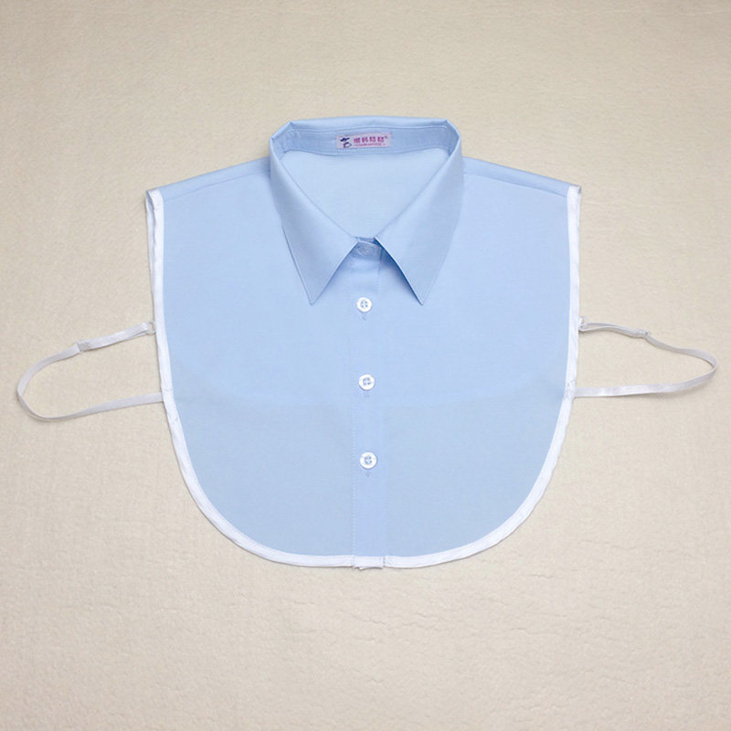 蓝色内搭韩版男女衬衫假领子方领多功能节约单独开衫高档气质秋冬,淘宝优惠券,粉丝福利购,淘宝优惠卷