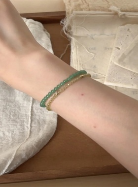 新中式仿天然石手链女百搭手饰