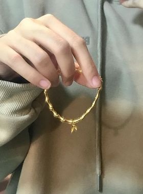 女新中式古法复古众高级竹节手链