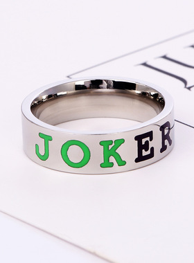 欧美风钛钢情侣对戒厂家直供