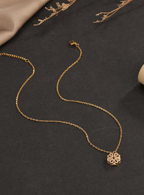 创意钛钢爱心项链女款