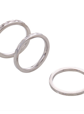 欧美简约玫瑰金钛钢戒指