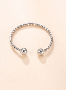 跨境新款不锈钢叠戴戒指