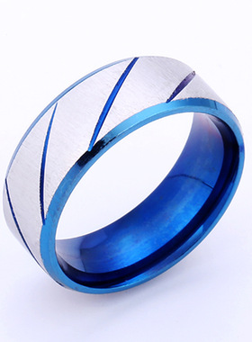 欧美跨境不锈钢钛钢戒指