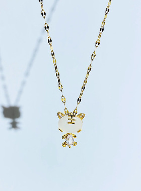 新款小老虎项链女6161