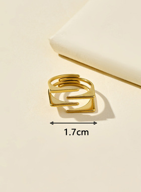 跨境供应冷淡风不锈钢戒指