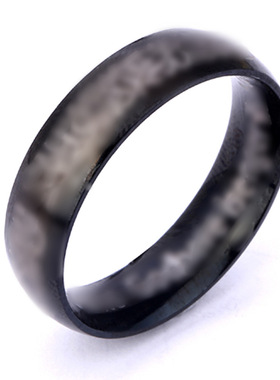 跨境不锈钢饰品激光刻字钛钢戒指