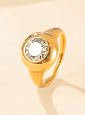 跨境爆款锆石情侣对戒