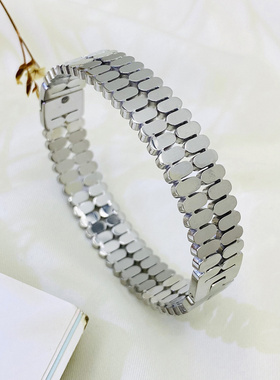 新款钛钢镂空手镯1242