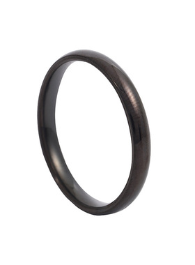 跨境钛钢简约光面指环