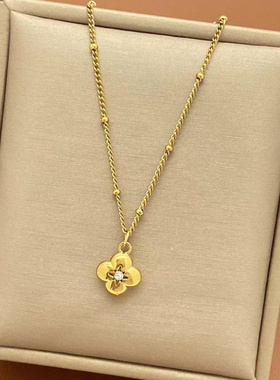 通体钛钢爱心项链4664