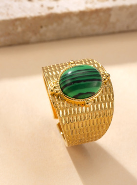 跨境宫廷风轻奢不锈钢戒指