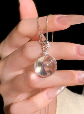 轻奢简约小灯泡钛钢转运项链女