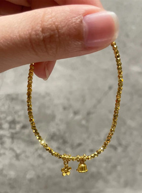 2026新款爆闪铃兰花轻奢手链女