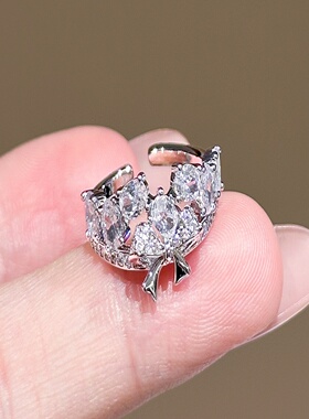 蝴蝶结戒指女款轻奢高级感