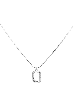 宋妍霏同款钛钢项链潮男嘻哈风个性百搭女简约卫衣链配饰原创设计