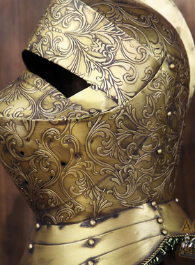 工艺酒吧仿古风模型武士头盔