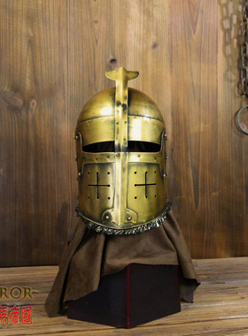 头盔欧式仿古风铁艺金属装饰品