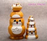 10 -й этаж русский набор ребенок Большой живот Золотой тигр модель, большой и маленький, 10 -й этаж, один набор бесплатной доставки