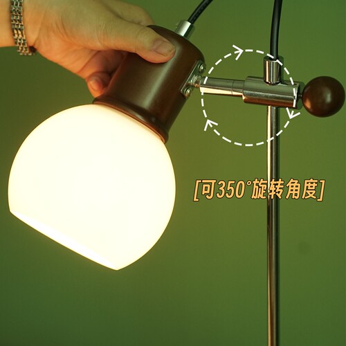 升降调节复古包豪斯阅读书桌台灯设计师款中古现代卧室书房护眼灯 - 图1