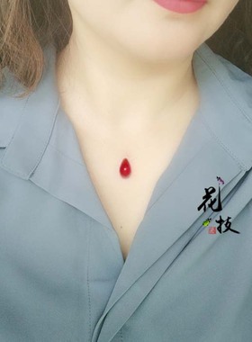 鱼眼泪锁骨颈链网红本命年隐形