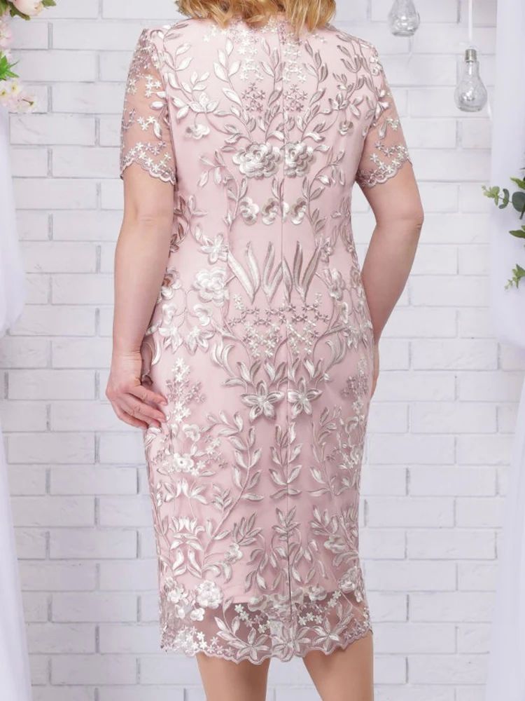 4xl 5xl Plus Size Summer Dresses for Wedding Guest Women's S - 图0