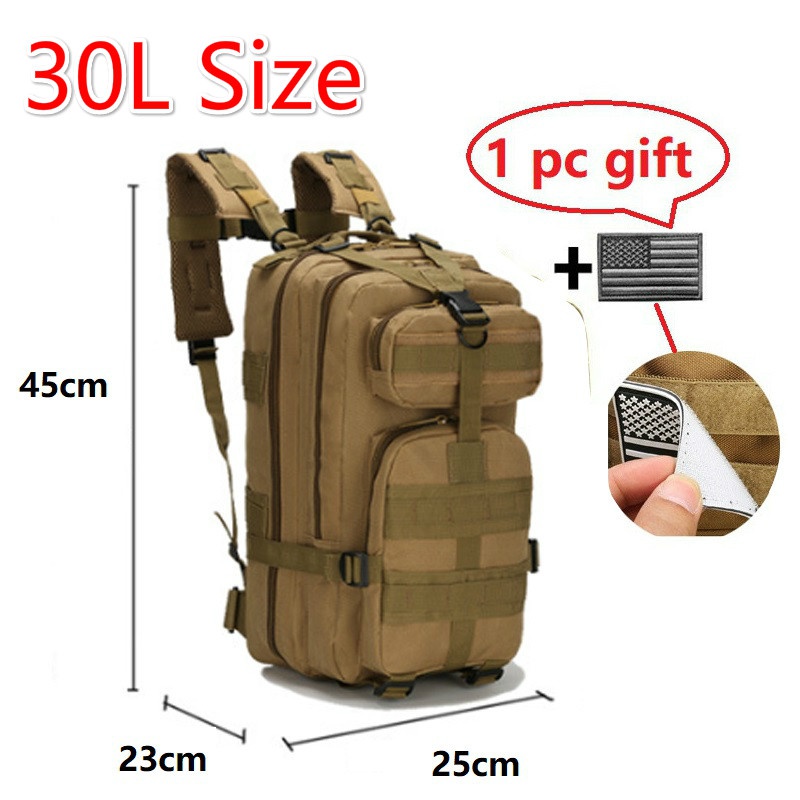 30L/50L 1000D Nylon Waterproof Backpack Outdoor Military Ruc - 图3