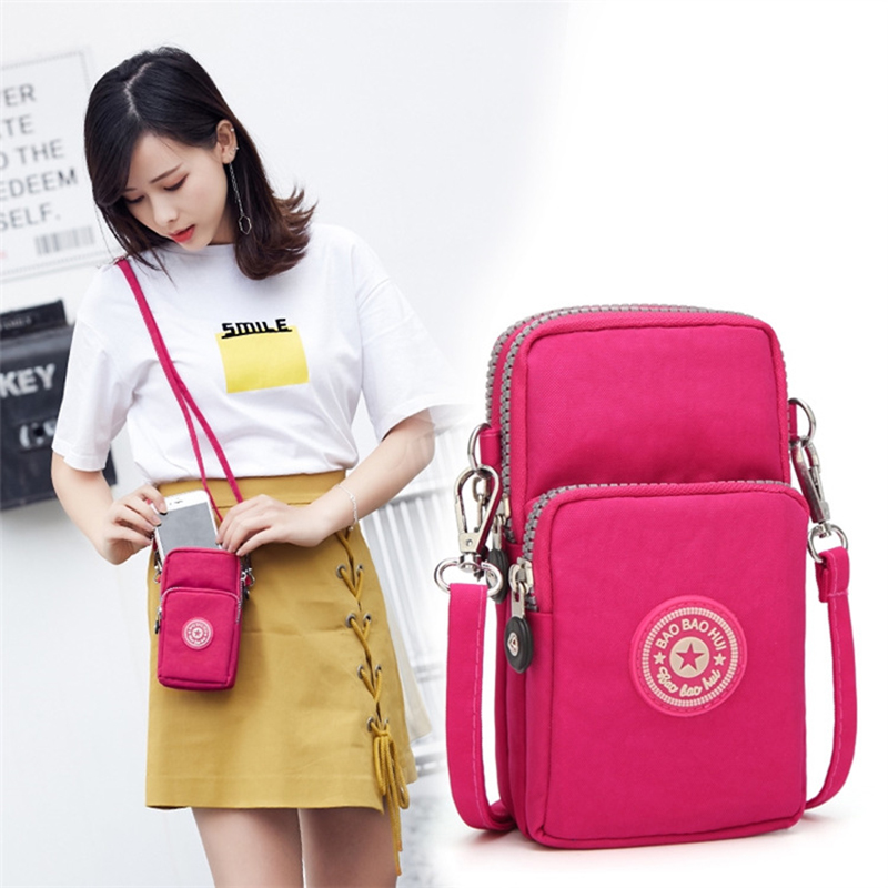 Small Shoulder Bags Nylon Women Mobile Phone Bags Mini Femal - 图1