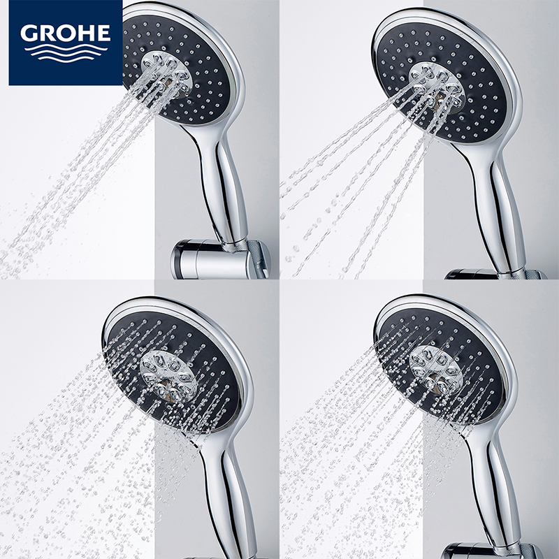 德国高仪GROHE 2759810C 天瀑100mm手持喷头600mm升降杆花洒26107 - 图1