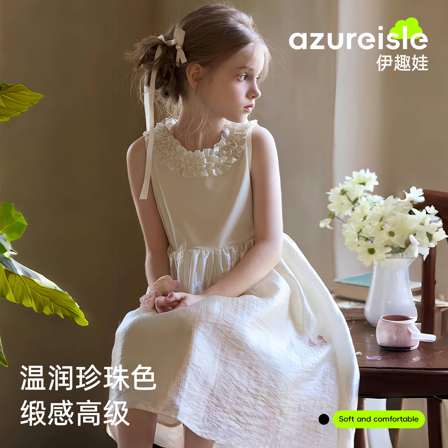 女童连衣裙夏季新款儿童表演生日公主礼服小女孩好看高级洋气裙子