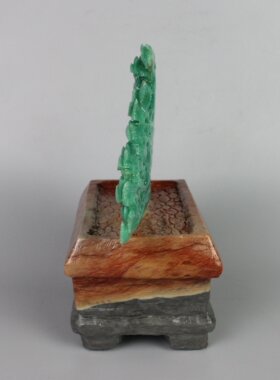 迎客松植物广东非遗风艺术品摆件